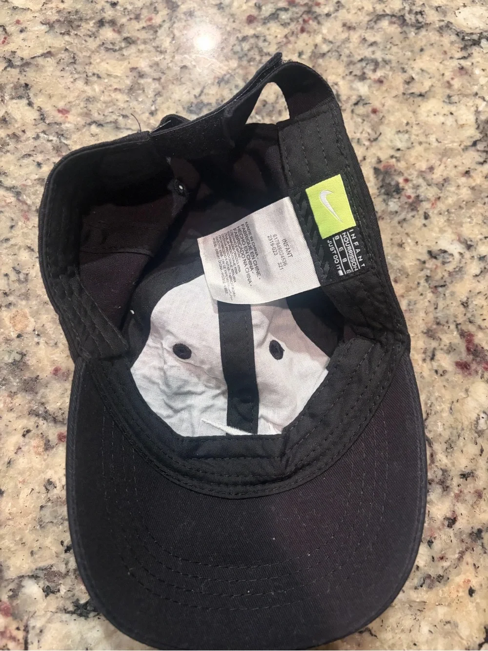 Infant’s Nike Black Swoosh Baseball Cap - Classic